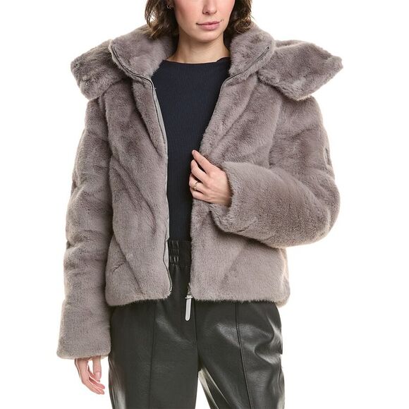 Mackage Womens  Anik Down Coat, Grey - Picture 1 of 3